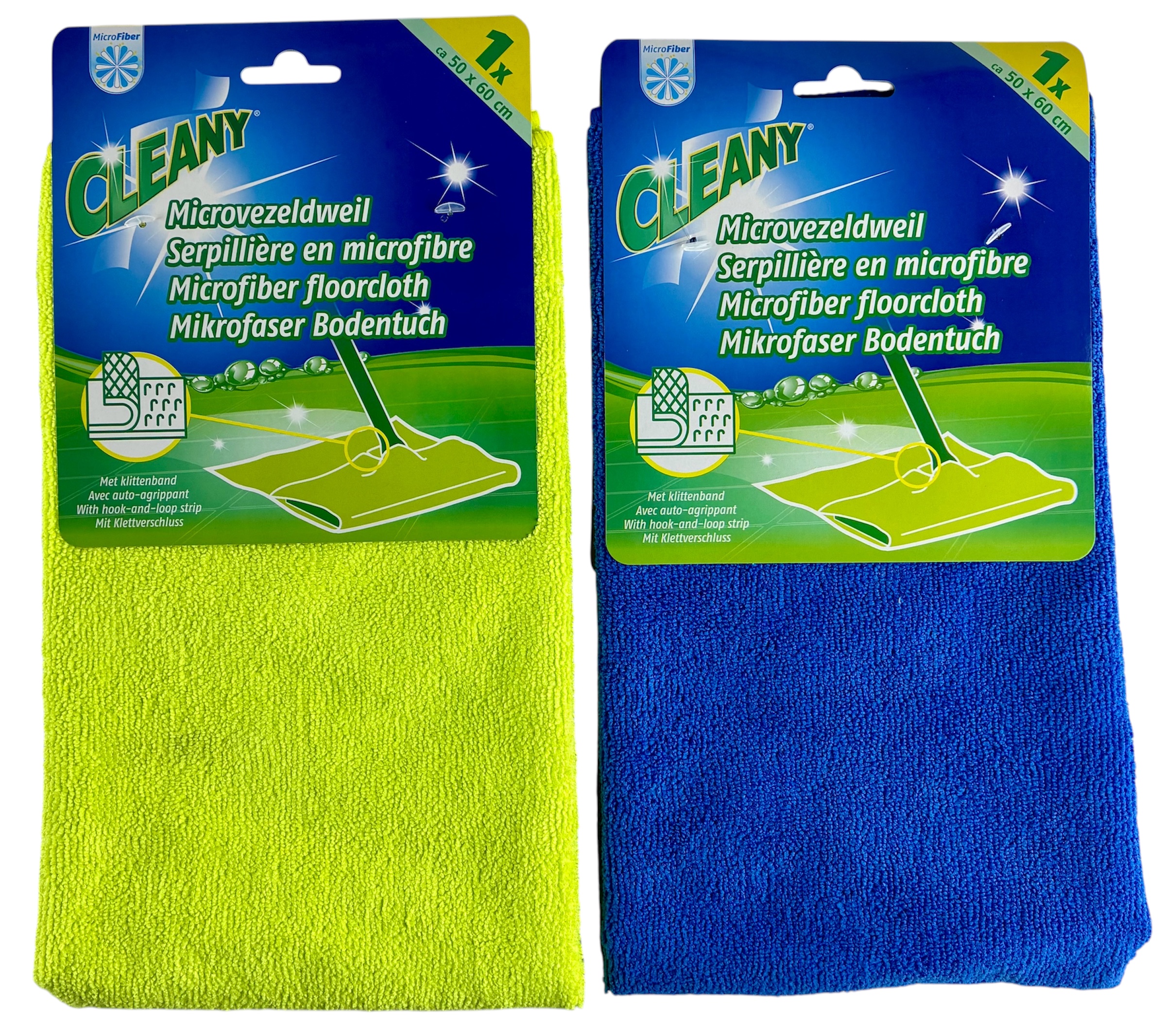 serpilliere en microfibres 50x60cm avec velcro cleany